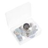CONGARTENO Push Pins Reusable Design Rhinestone Multi-Function 20pcs Decorative Thumb Tacks with Resin Material for Photos and Important Papers in Office or Home