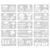 Congrats Grad Walls Templates Reusable 15 PCS 8 x 4 Inch