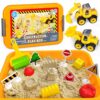 Construction Sensory Bin，Sand Kit Gift for boys girls, Sensory Play Toys