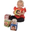 Constructive Playthings Customizable Stacking Block Toys with Clear Pockets