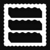 Containlol 118 ft Black Bulletin Board Borders Decoration