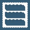 Containlol 118 ft Bulletin Board Borders, Slate Blue Scalloped Borders for Bulletin Board Decoration for Summer Back to School Classroom Office Chalkboard Whiteboard Wall