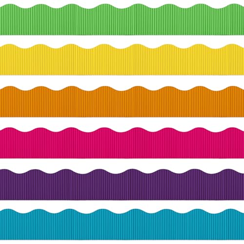 Containlol 118ft Colorful Corrugated Bulletin Board Borders Decoration