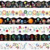 Containlol Classroom Borders for Bulletin Board, 118 Ft Science Style Scalloped Trim Bulletin Board Borders for Home Office Classroom Wall Chalkboard Decoration