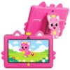 Contixo Mommy Shark 7 Inch Kids Tablet, 32GB, Android 16, Pink, Ages 3-12