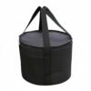 Cookware Pot Bag Portable Camping Storage Utility Tote for Outdoor Travel, Black, Diameter 35cm, Height 35cm (Black,Diameter 35cm, Height 35cm)