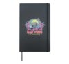 Cool 80s Vintage Retro Graphic Design Gift Men Women Kids Hardcover Journal, Black