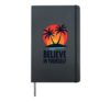 Cool Always Believe In Yourself Motivational Quote Men Women Hardcover Journal, Black