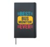 Cool Bus Aide Design For Men Women School Bus Assistant Hardcover Journal, Black