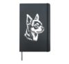 Cool Chihuahua Art For Men Women Kids Chihuahua Dog Lovers Hardcover Journal, Black