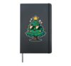 Cool Christmas Tree with Sunglasses Hardcover Journal, Black