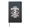 Cool French Bulldog Art For Men Women Kids Frenchie Lover Hardcover Journal, Black