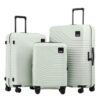 Coolife Luggage 3 Piece Set, Lightweight PC Hardside Suitcases, 20/24/28