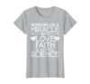 Cool IVF for Men Women Embryo Transfer Miracle Faith Science T-Shirt, Women, Heather Grey, XX-Large