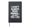 Cool Manga Art For Men Women Kids Anime Otaku Manga Lover Hardcover Journal, Black