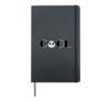 Cool Panda Bear Hardcover Journal, Black