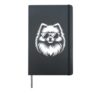 Cool Pomeranian Art For Men Women Pomeranian Dog Lover Hardcover Journal, Black