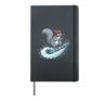Cool Squirrel Snowboarding Design for Animal Kids Lovers Hardcover Journal, Black
