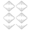 COOPHYA 10pcs Metal Book Corner Protectors Silver Zinc Alloy Antique Design