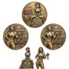 Cop Love Big Busts to Use Cuffs Challenge Coin,Police Roleplay Coin，3 pcs
