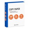 Copy Paper 8.5 x 11 Inch 20 lb 92 Bright White, 500 Sheets