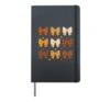 Coquette Bow Fall Pumpkin Thanksgiving Women Girl Hardcover Journal, Black