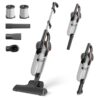 Corded Vacuum Cleaner, 600W 25KPa Powerful Stick Vacuum for Home Pet Hair