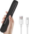 Cordless Hair Straightener, Travel Flat Iron Rechargable for Women, Portable Mini Hair Straightener and Curler 2-in-1, Fast Heating, Adjustable Temp for Car,Travel, On-the-Go Styling(Black)