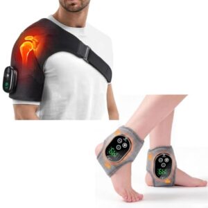 Cordless Heating Pad Set for Shoulder and Ankle