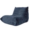 Corduroy Bean Bag Lounge Chair Curved Ergonomic Sofa
