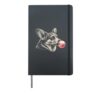 Corgi Pink Bubble Gum Cute Corgi Dog Lover Graphic Women Hardcover Journal, Black