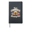 Cornhole Bag Toss Bean Bag Drinking Cornhole Player Hardcover Journal, Black