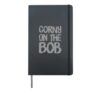 Corny On The Bob Funny Text Messages Funny Humor Quotes Hardcover Journal, Black