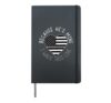 Correctional Officer Girlfriend Wife Heart American Flag Hardcover Journal, Black