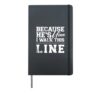 Correctional Officer Girlfriend Wife Vintage Thin Silver Hardcover Journal, Black