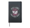 Correctional Officer Girl Girlfriend Wife Heart Usa Flag Hardcover Journal, Black