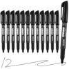 coruscant Permanent Markers, 12 Pack Extra Fine Tip 0.4 mm Black Marker, Quick-Drying, Waterproof, Fade-Resistant, Ideal for Home, Office, School