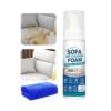 Couch Cleaner Fabric, No Rinse Foam Solution, Household Cleaner, Sofa Seat