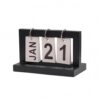 CoudarTitie Desk Calendar Display Desk Calendar Table Calendar Calendar With Decorative Tabletop Look And Simple Frame Suitable for office desk home study classroom reception counter , Black , Flip Calendar Disassembled
