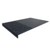 Countertop Appliance Mat with Raised Border and Front Lip, Silicone Coffee Station Base for Drips, Cups, Utensils