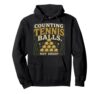 COUNTING TENNIS BALLS, NOT SHEEP Dog Mom Gift Pullover Hoodie