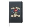 Country Bar Girls Western Girls Line Dancing Gift Hardcover Journal, Black