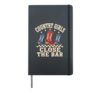 Country Bar Girls Western Girls Line Dancing Gift Hardcover Journal, Black