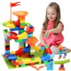 COUOMOXA 110 Pcs Marble Run Set, STEM Building Blocks Toy