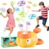 COUOMOXA Duck Flying Disc Launcher Foot Operated Outdoor Toy for Kids