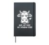 Cow Nope, not today. not tomorrow either, Sarcastic Hardcover Journal, Black