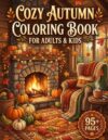 Cozy Autumn Coloring Book for Adults & Kids | Cute Fall Animals, Cozy Cottages, Pumpkins, Warm Coffee, Forest Walks, Autumn Leaves, Woodland Friends & ... Pages for Stress Relief and Creative Fun