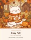Cozy Fall Coloring Book: Bold and Easy Autumn Pages for Adults and Kids