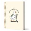 Cquwb Funny Goose Mental Health Therapy Journal Notebook for Work Study, Mental Health Gifts, Off to Regulate Emotions Therapy Spiral Notebook Office Supplies, 5.5x8.3 Inch
