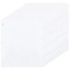 CRAFTYMELODY 40Pcs Binder Dividers for 3 Ring Binders White 1/5 Cut Tabs Letter Size Blank Write On Page Dividers with 5 Big Tabs for School Office Home Standard 3 Ring Binder File Organization